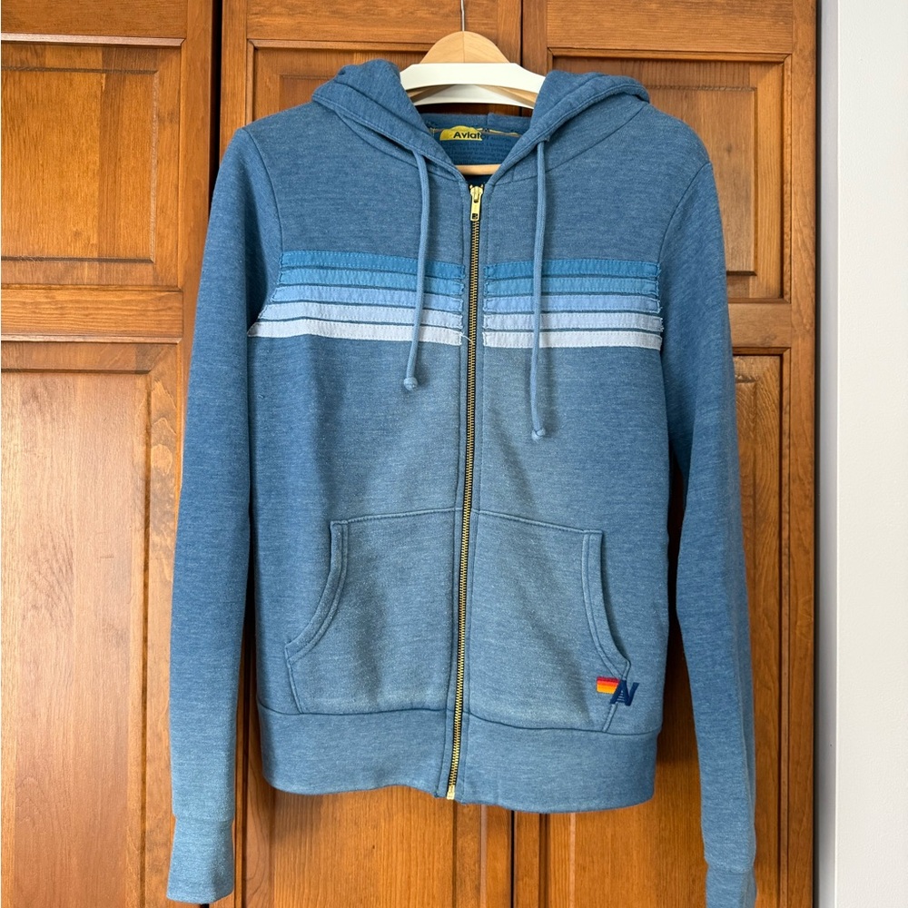Aviator Nation 5 stripe hoodie